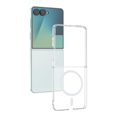 Galaxy Z Flip 8 Case with Camera Protection, M-safe Hard PC, Zore Porto Cover - 2