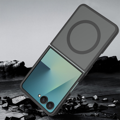 Galaxy Z Flip 8 Kılıf M-Safe Şarj Özellikli Kamera Korumalı Zore Lunex Kapak - 4