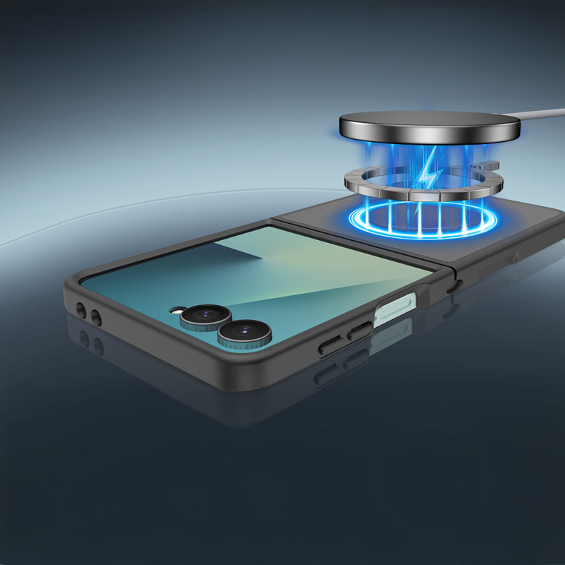 Galaxy Z Flip 8 Kılıf M-Safe Şarj Özellikli Kamera Korumalı Zore Lunex Kapak - 6