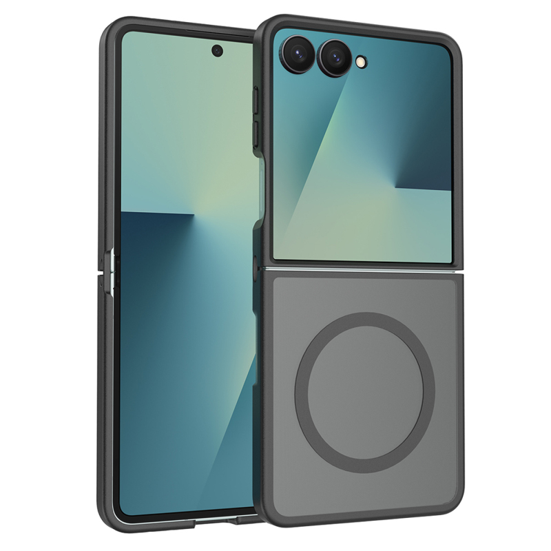 Galaxy Z Flip 8 Kılıf M-Safe Şarj Özellikli Kamera Korumalı Zore Lunex Kapak - 1