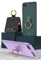 Galaxy Z Flip Case Zore Flip Ring Kıpta Cover - 4