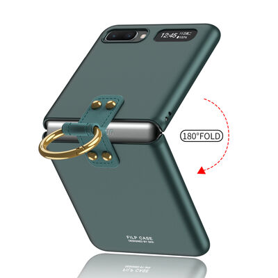 Galaxy Z Flip Case Zore Flip Ring Kıpta Cover - 2