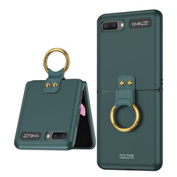 Galaxy Z Flip Case Zore Flip Ring Kıpta Cover - 12
