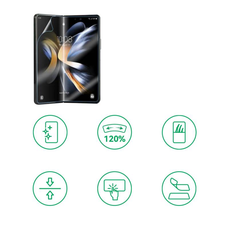 Galaxy Z Fold 2 S-Fit Body Screen Protector with Zore Alignment - 4