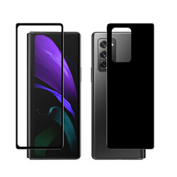 Galaxy Z Fold 2 Zore Front and Back 5D Full Sticky Tempered Screen Protector - 3