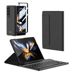 Galaxy Z Fold 3 Case with Stand and Bluetooth Keyboard Zore Kıpta Keyboard Set Case - 2