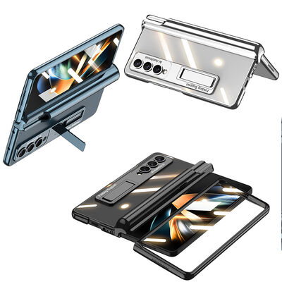 Galaxy Z Fold 4 Case Zore Kıpta Stand Pen Compartment Cover - 12