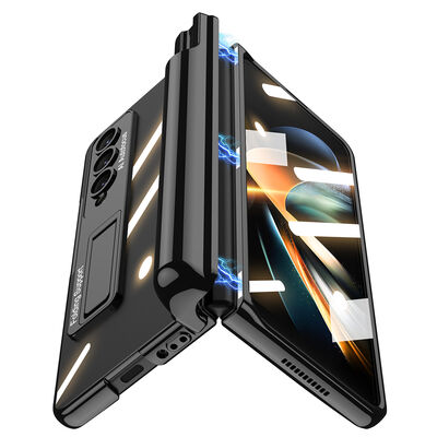 Galaxy Z Fold 4 Kılıf Zore Kıpta Standlı Kalem Bölmeli Kapak - 2