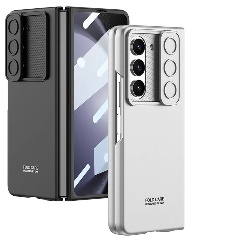 Galaxy Z Fold 5 Case Sliding Camera Protected Zore Kıpta Sürgülü Cover - 3