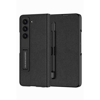 Galaxy Z Fold 5 Case Zore Droga Cover with Pen Compartment - 1