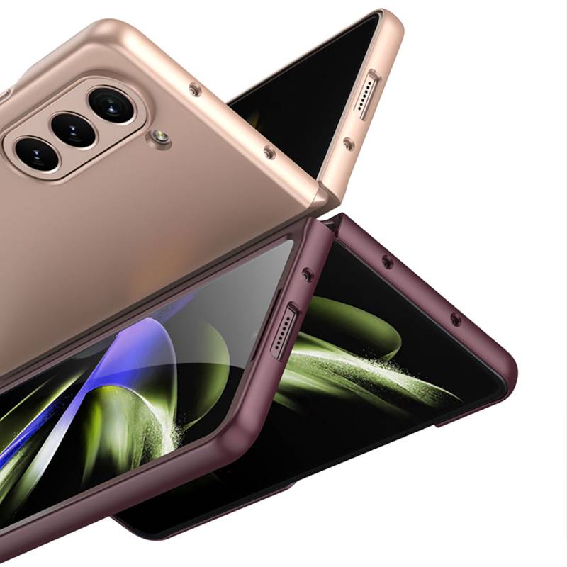 Galaxy Z Fold 5 Case Zore Hard Kipta Cover - 7