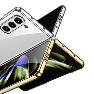 Galaxy Z Fold 5 Kılıf Zore Full Camlı Kıpta Kapak - 3