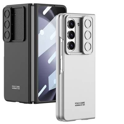 Galaxy Z Fold 5 Kılıf Zore Kıpta Sürgülü Kapak - Thumbnail