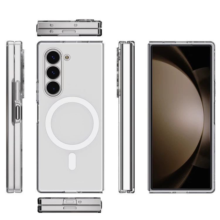 Galaxy Z Fold 6 Case Camera Protection M-safe Hard PC Zore Porto Cover - 2