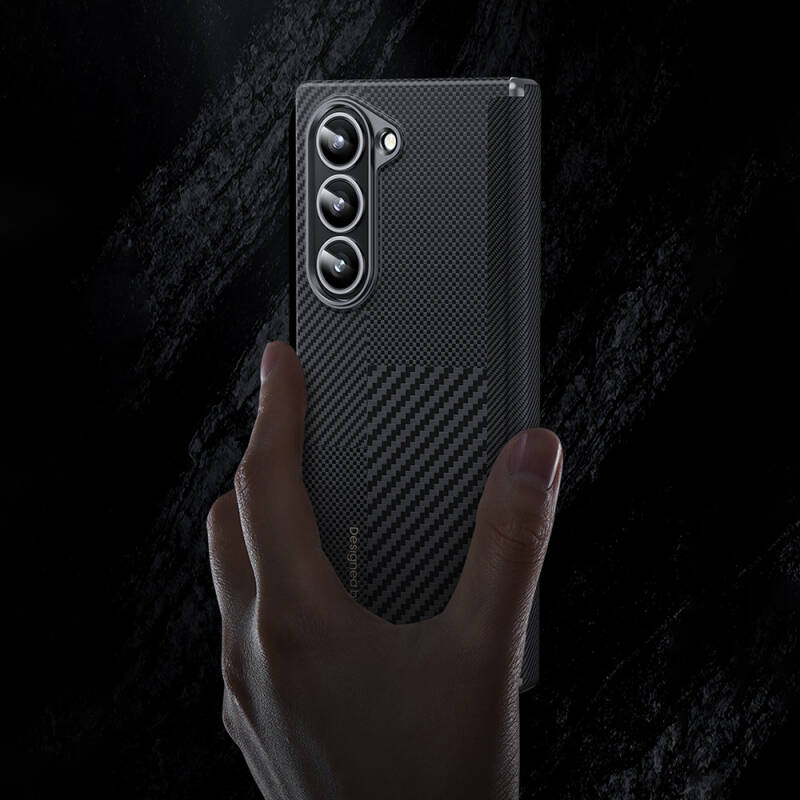 Galaxy Z Fold 6 Case Carbon Fiber Benks Montage ArmorAir Kevlar Cover - 8