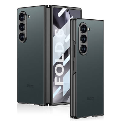 Galaxy Z Fold 6 Case Titanium Metal Designed Zore Kıpta Caz Cover - 8