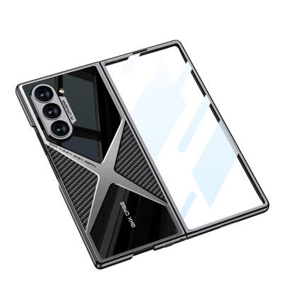 Galaxy Z Fold 6 Case Ultra Thin Camera Protected PC + Carbon Back Surface Zore X-Pro Cover - 4