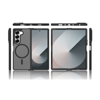 Galaxy Z Fold 6 Case with M-Safe Charging and Camera Protection - Zore Lunex Cover - 6