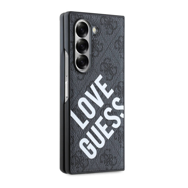 Galaxy Z Fold 6 Kılıf Guess Orjinal Lisanslı Magsafe Şarj Özellikli Love Guess Printing Kapak - 6