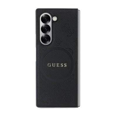 Galaxy Z Fold 6 Kılıf Guess Orjinal Lisanslı Saffiano Metal Logo Kapak - 2