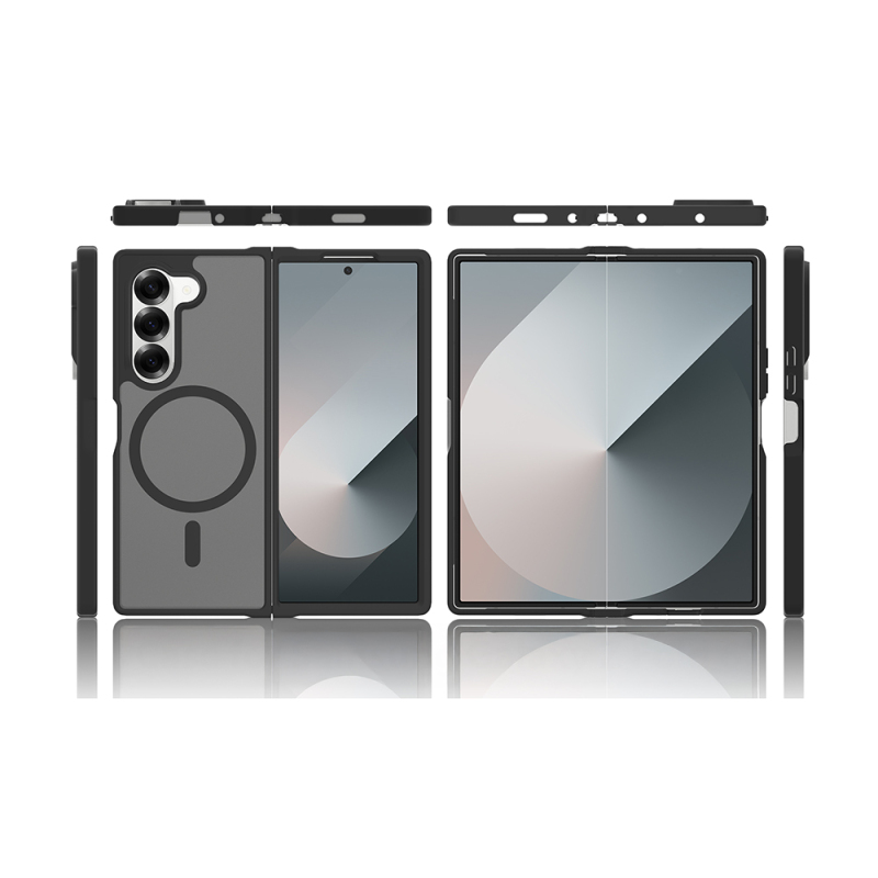 Galaxy Z Fold 6 Kılıf M-Safe Şarj Özellikli Kamera Korumalı Zore Lunex Kapak - 6
