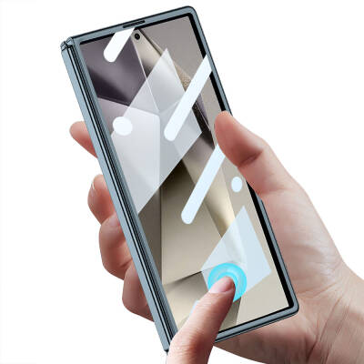 Galaxy Z Fold 6 Kılıf Zore Full Camlı Kıpta Kapak - 13