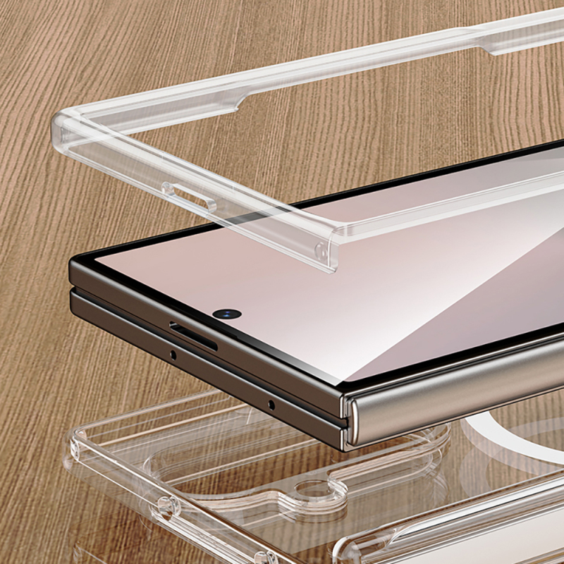 Galaxy Z Fold 7 Benks Crystal Grand Combo Üçlü Aksesuar Seti (Ön Arka Şeffaf Kapak + Ekran Koruyucu) - 13