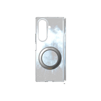 Galaxy Z Fold 7 Case M-safe Charging Enabled Transparent Hard PC Wlons Pita Stand Cover - 5