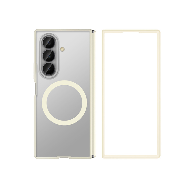 Galaxy Z Fold 7 Case M-safe Charging Feature Matte Hard PC Back Wlons Vena Cover - 3