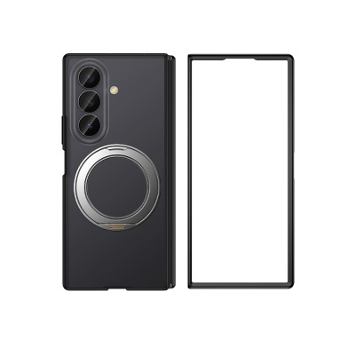 Galaxy Z Fold 7 Case M-safe Charging Feature Matte Hard PC Back Wlons Vena Stand Cover - 1
