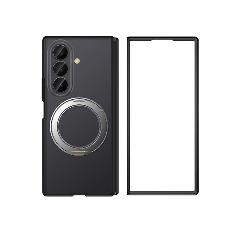 Galaxy Z Fold 7 Case M-safe Charging Feature Matte Hard PC Back Wlons Vena Stand Cover - 1