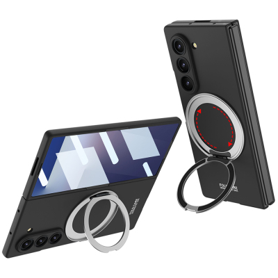 Galaxy Z Fold 7 Case M-safe Charging Feature Zore Kıpta Ring Camera Protection Cover - 3