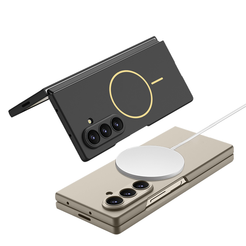 Galaxy Z Fold 7 Case Wireless Charging Zore Kıpta M-safe Cover - 8