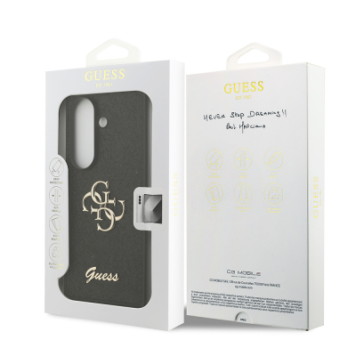 Galaxy Z Fold 7 Kılıf Guess Orjinal Lisanslı 4G Büyük Metal Logolu Glitter Kapak - 9