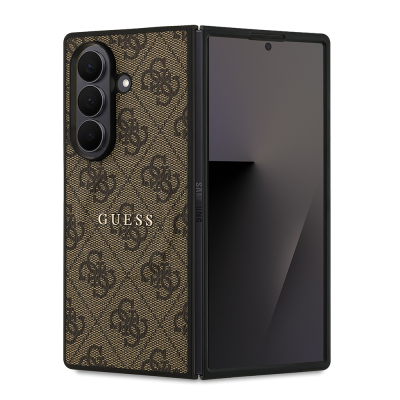 Galaxy Z Fold 7 Kılıf Guess Orjinal Lisanslı M-safe Şarj Özellikli 4G Desen Yazı Logolu Kapak - 1