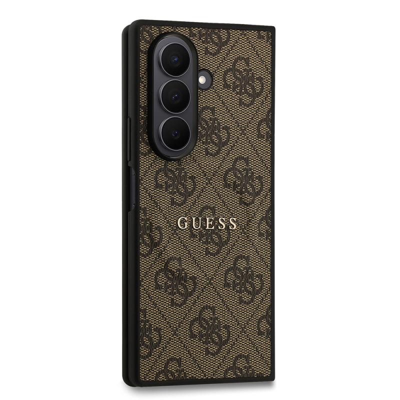 Galaxy Z Fold 7 Kılıf Guess Orjinal Lisanslı M-safe Şarj Özellikli 4G Desen Yazı Logolu Kapak - 8