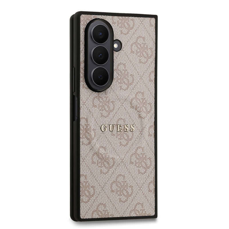 Galaxy Z Fold 7 Kılıf Guess Orjinal Lisanslı M-safe Şarj Özellikli 4G Desen Yazı Logolu Kapak - 14