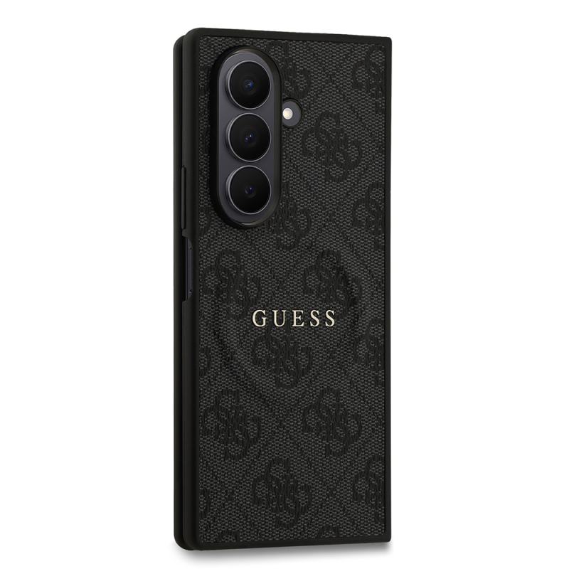 Galaxy Z Fold 7 Kılıf Guess Orjinal Lisanslı M-safe Şarj Özellikli 4G Desen Yazı Logolu Kapak - 20