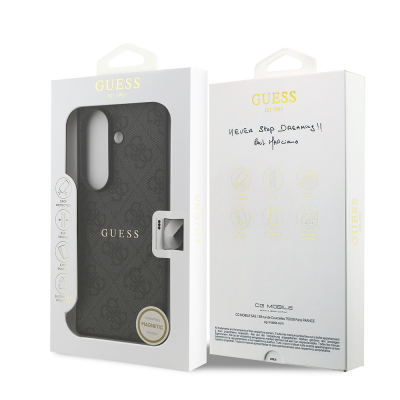 Galaxy Z Fold 7 Kılıf Guess Orjinal Lisanslı M-safe Şarj Özellikli 4G Desen Yazı Logolu Kapak - 25
