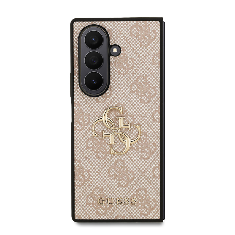 Galaxy Z Fold 7 Kılıf Guess Orjinal Lisanslı PU Deri Büyük Metal Logo Dizaynlı Kapak - 5