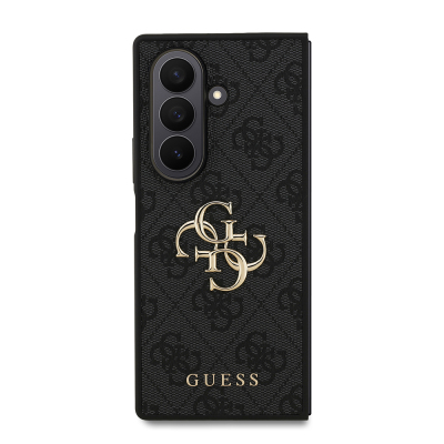 Galaxy Z Fold 7 Kılıf Guess Orjinal Lisanslı PU Deri Büyük Metal Logo Dizaynlı Kapak - 12