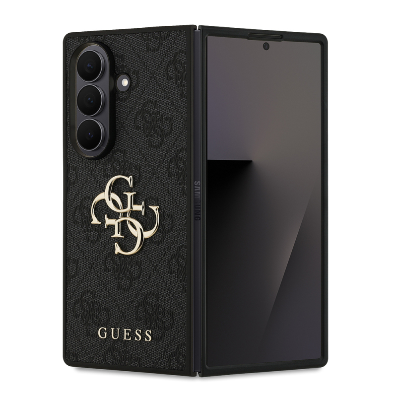 Galaxy Z Fold 7 Kılıf Guess Orjinal Lisanslı PU Deri Büyük Metal Logo Dizaynlı Kapak - 3
