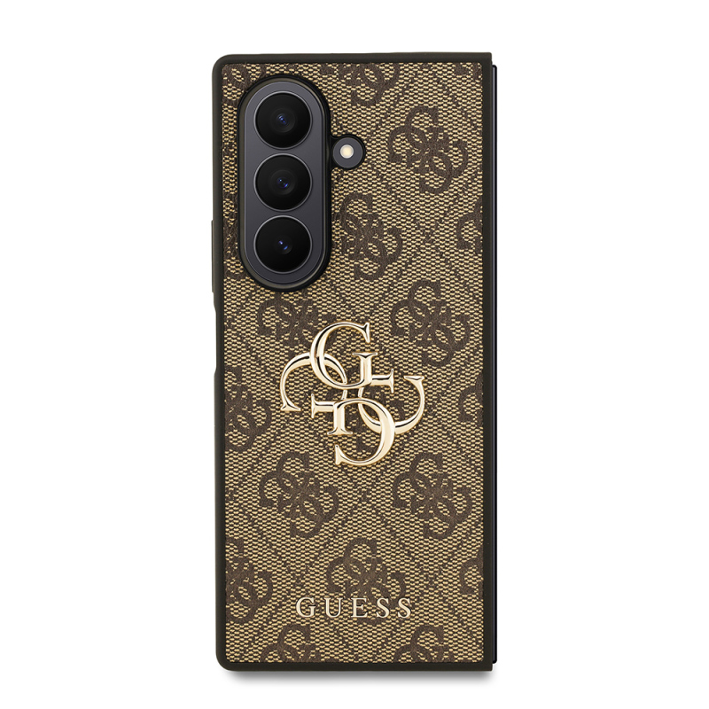 Galaxy Z Fold 7 Kılıf Guess Orjinal Lisanslı PU Deri Büyük Metal Logo Dizaynlı Kapak - 19