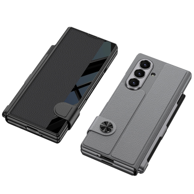 Galaxy Z Fold 7 Kılıf Kamera Korumalı Zore Kıpta Aynalı Kalem Bölmeli Fest Kapak - 5