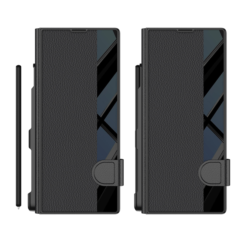 Galaxy Z Fold 7 Kılıf Kamera Korumalı Zore Kıpta Aynalı Kalem Bölmeli Fest Kapak - 8