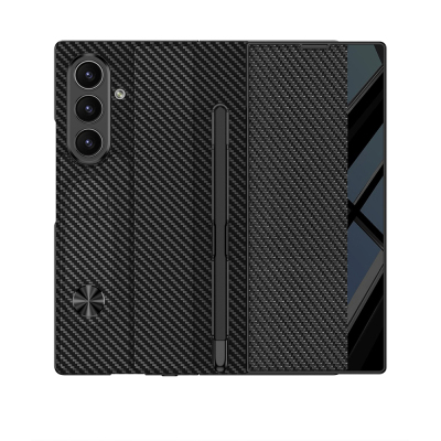 Galaxy Z Fold 7 Kılıf Kamera Korumalı Zore Kıpta Aynalı Kalem Bölmeli Fest Kapak - 9