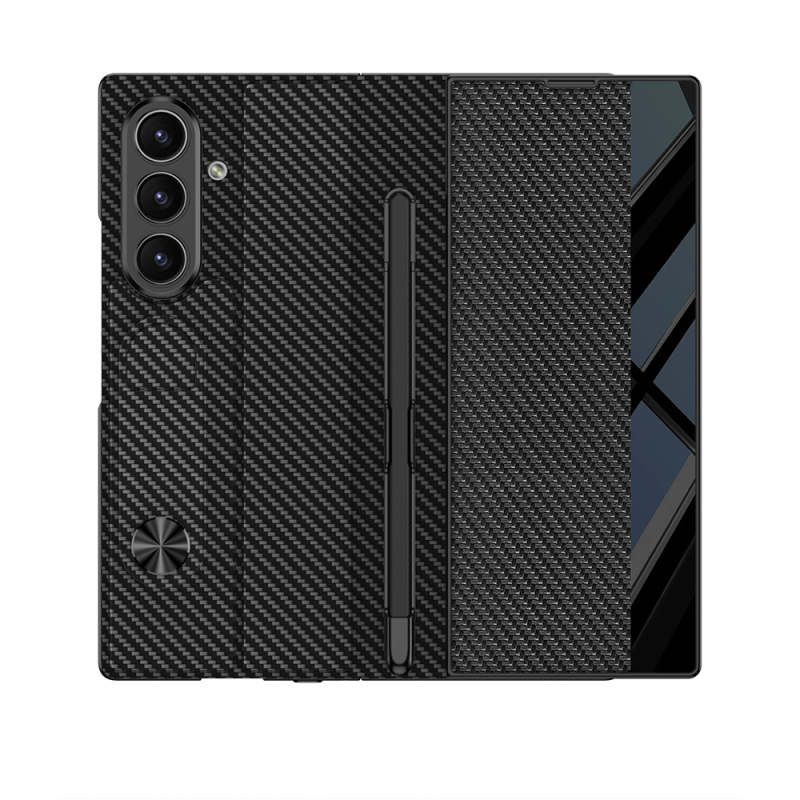 Galaxy Z Fold 7 Kılıf Kamera Korumalı Zore Kıpta Aynalı Kalem Bölmeli Fest Kapak - 9