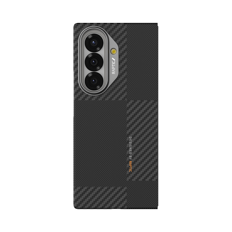 Galaxy Z Fold 7 Kılıf M-safe Şarj Özellikli 600D Metal Kamera Çerçeveli Raptic Aramid Fiber Geotik Serisi Kapak - 3