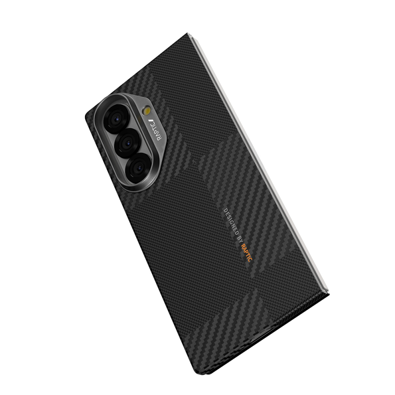 Galaxy Z Fold 7 Kılıf M-safe Şarj Özellikli 600D Metal Kamera Çerçeveli Raptic Aramid Fiber Geotik Serisi Kapak - 4