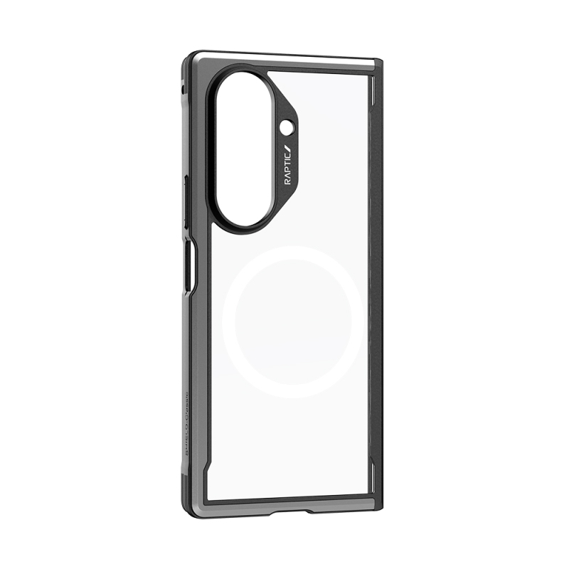 Galaxy Z Fold 7 Kılıf M-safe Şarj Özellikli Airbagli Raptic Shield Serisi Şeffaf Arka Yüzey Kapak - 7